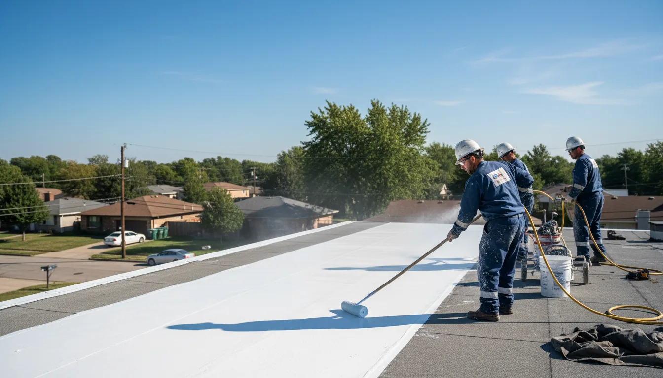 Commercial roof coating in Roper, NC near me